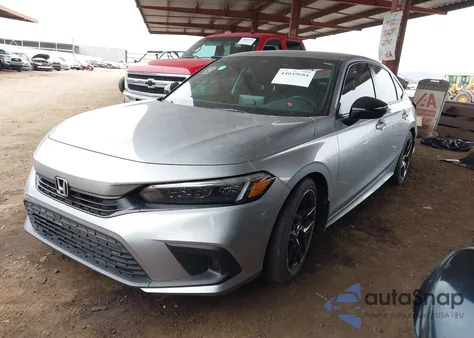 2023 Honda Civic Sport z USA, uszkodzony, nr VIN 2HGFE2F53PH554036